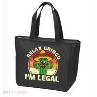 Relax Gringo I'm Legal Funny Cinco De Mayo Mexican Immigrant  Tote Bag thumb 3