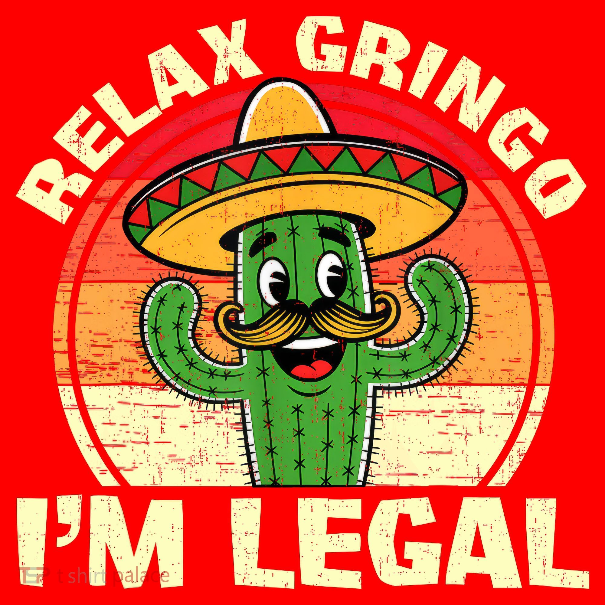 Relax Gringo I'm Legal Funny Cinco De Mayo Mexican Immigrant  Santa Hat