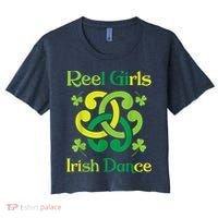 Reel Girl Irish Dance - Irish Dancer Ceili Reel Dance Women's Crop Top Tee thumb 0