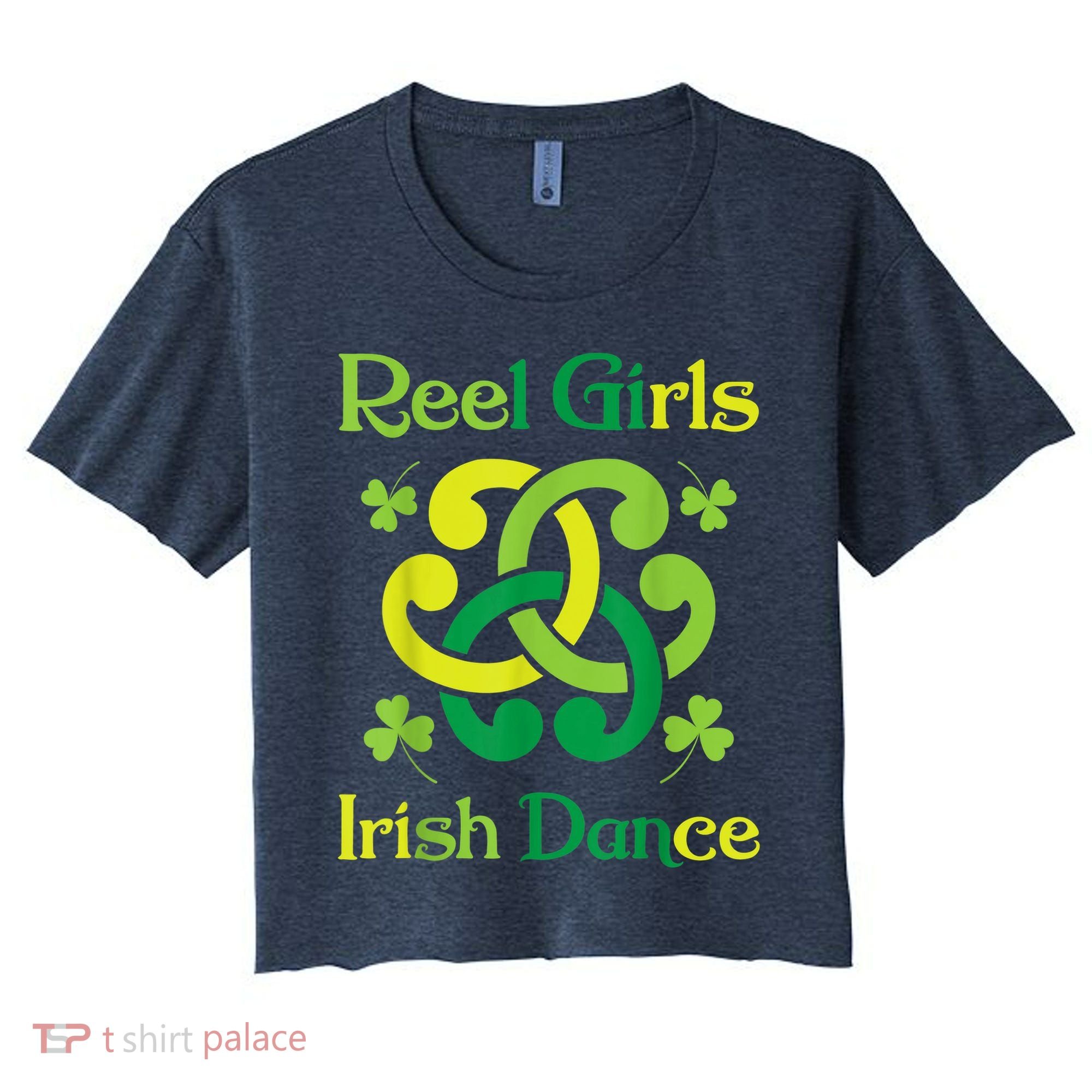 Reel Girl Irish Dance - Irish Dancer Ceili Reel Dance Women's Crop Top Tee
