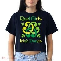 Reel Girl Irish Dance - Irish Dancer Ceili Reel Dance Women's Crop Top Tee thumb 2