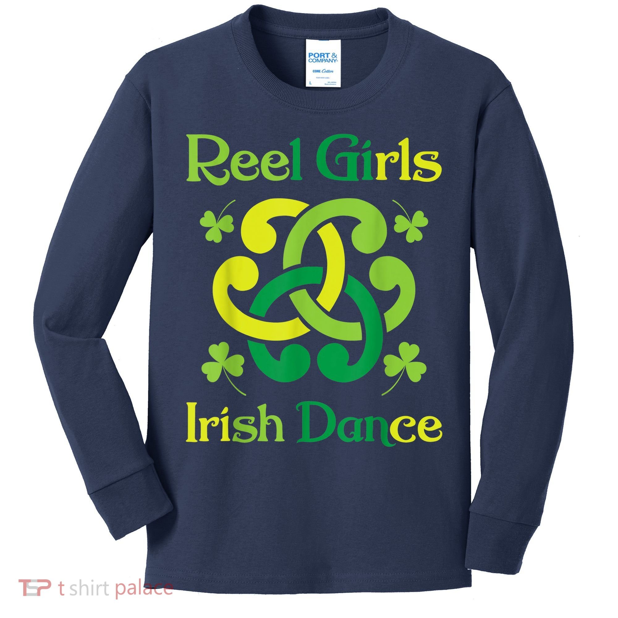 Reel Girl Irish Dance - Irish Dancer Ceili Reel Dance Kids Long Sleeve Shirt