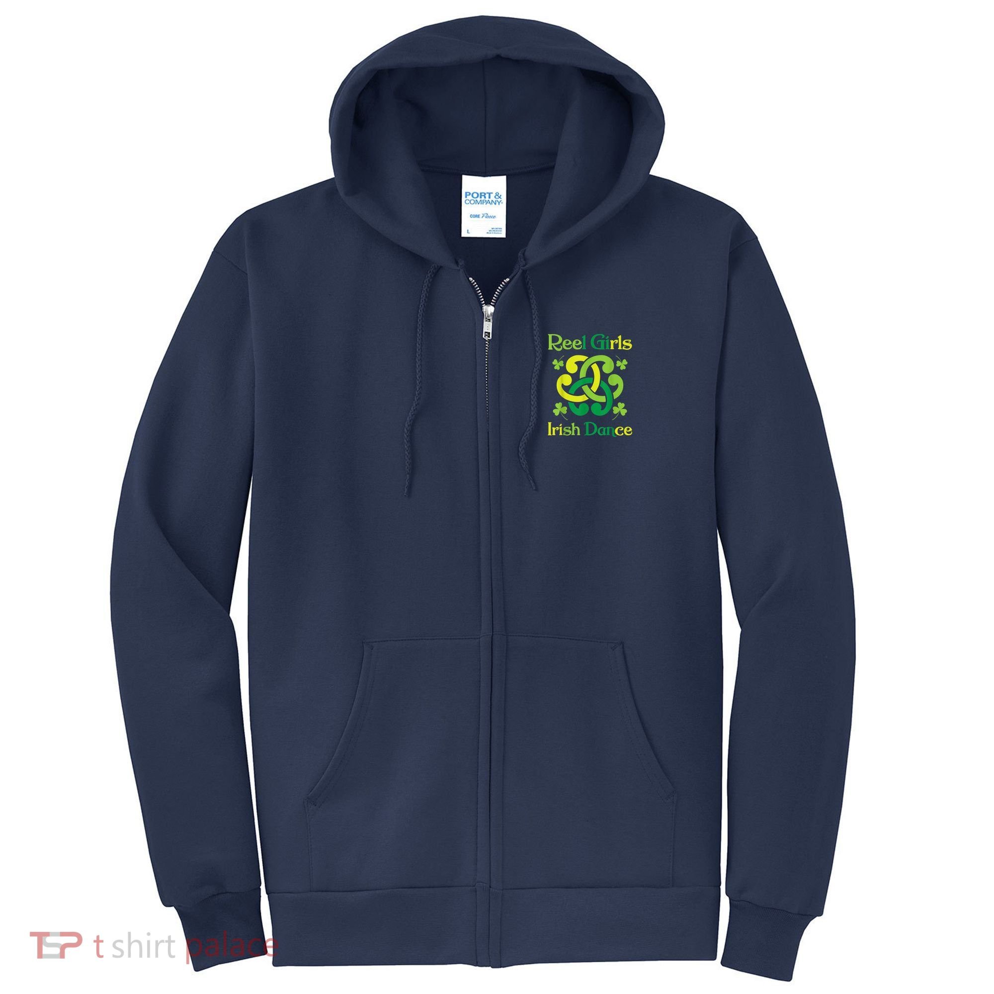 Reel Girl Irish Dance - Irish Dancer Ceili Reel Dance Full Zip Hoodie