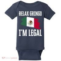 Relax Gringo Im Legal Funny Baby Bodysuit thumb 0