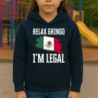 Relax Gringo Im Legal Funny Kids Hoodie thumb 3