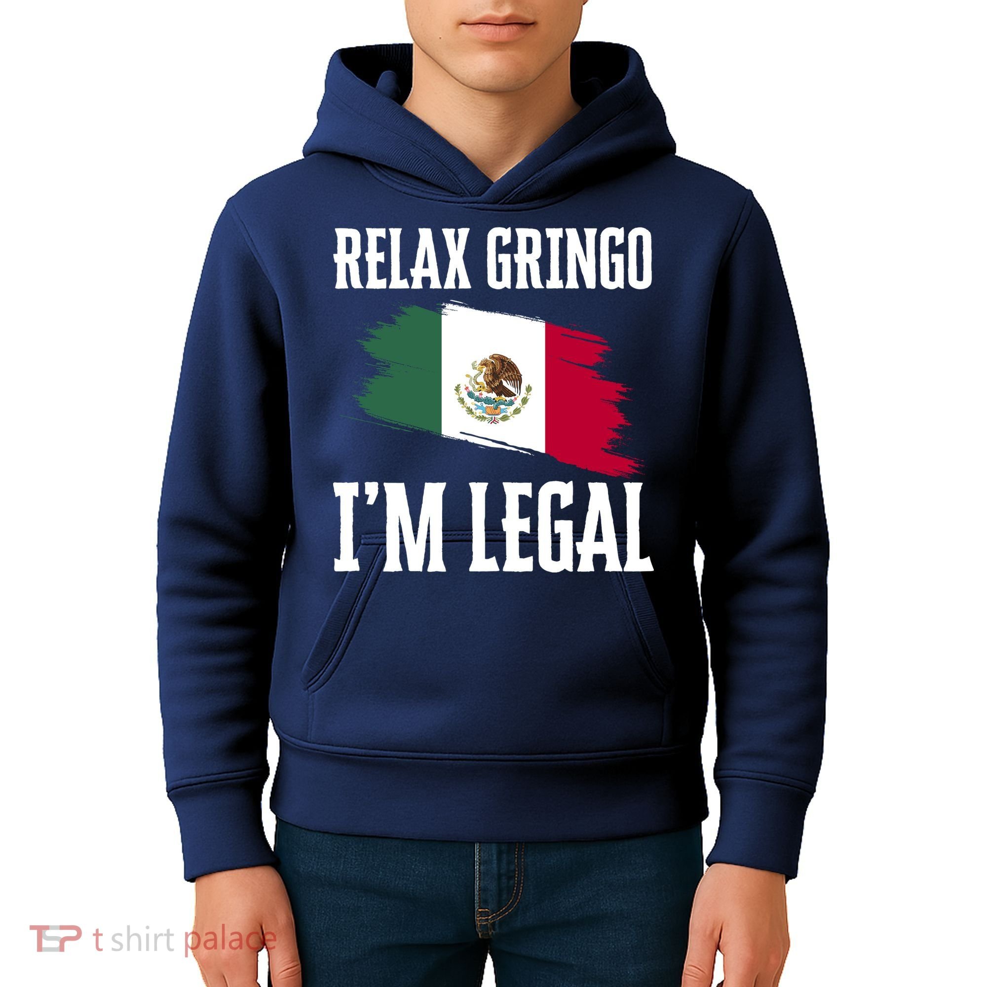 Relax Gringo Im Legal Funny Kids Hoodie