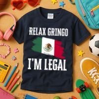 Relax Gringo Im Legal Funny Kids T-Shirt thumb 3