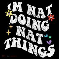 Retro Groovy Im Nat Doing Nat Things Funny MotherS Day Coffee Mug thumb 5