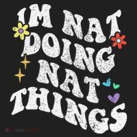 Retro Groovy Im Nat Doing Nat Things Funny MotherS Day Tumbler thumb 3