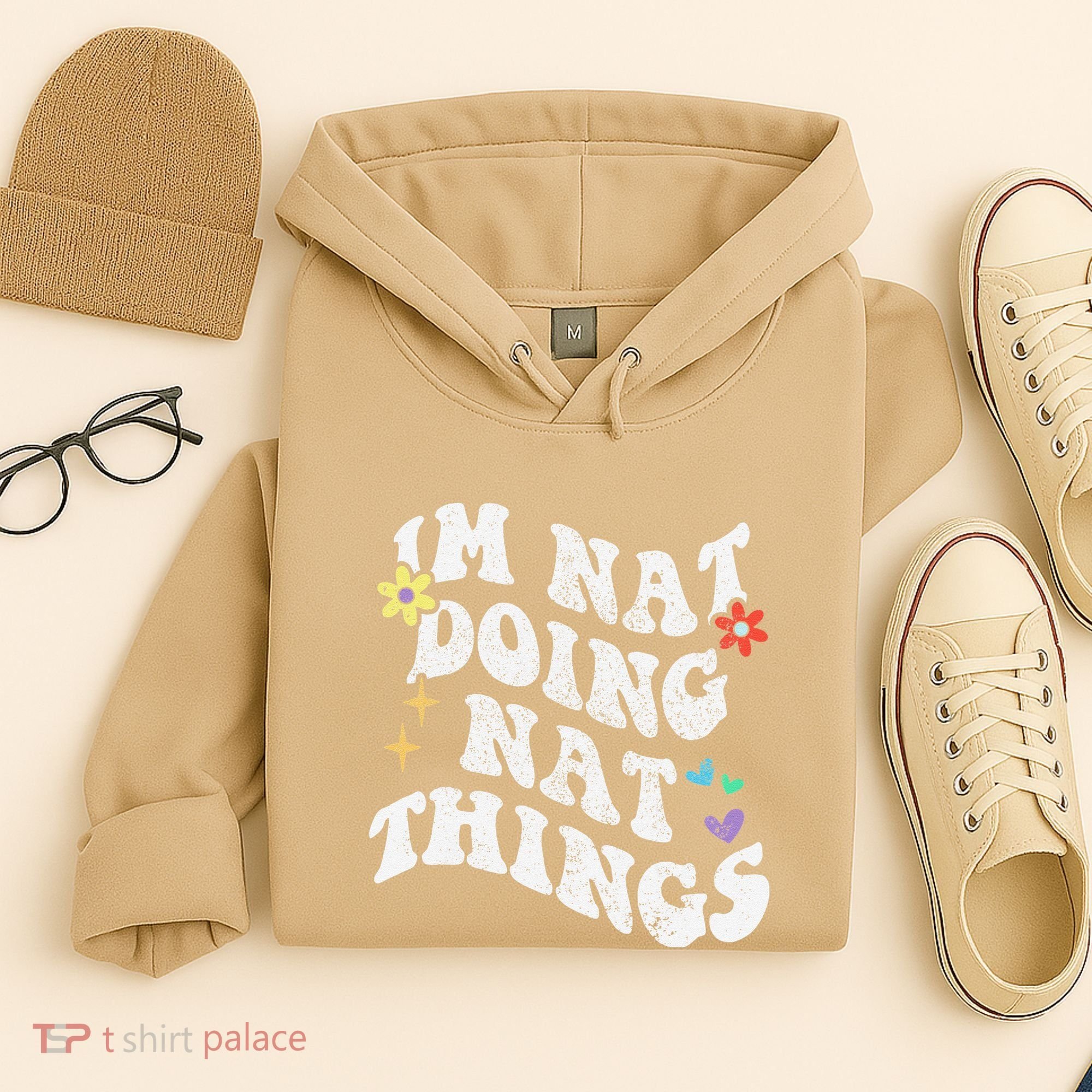 Retro Groovy Im Nat Doing Nat Things Funny MotherS Day Hoodie