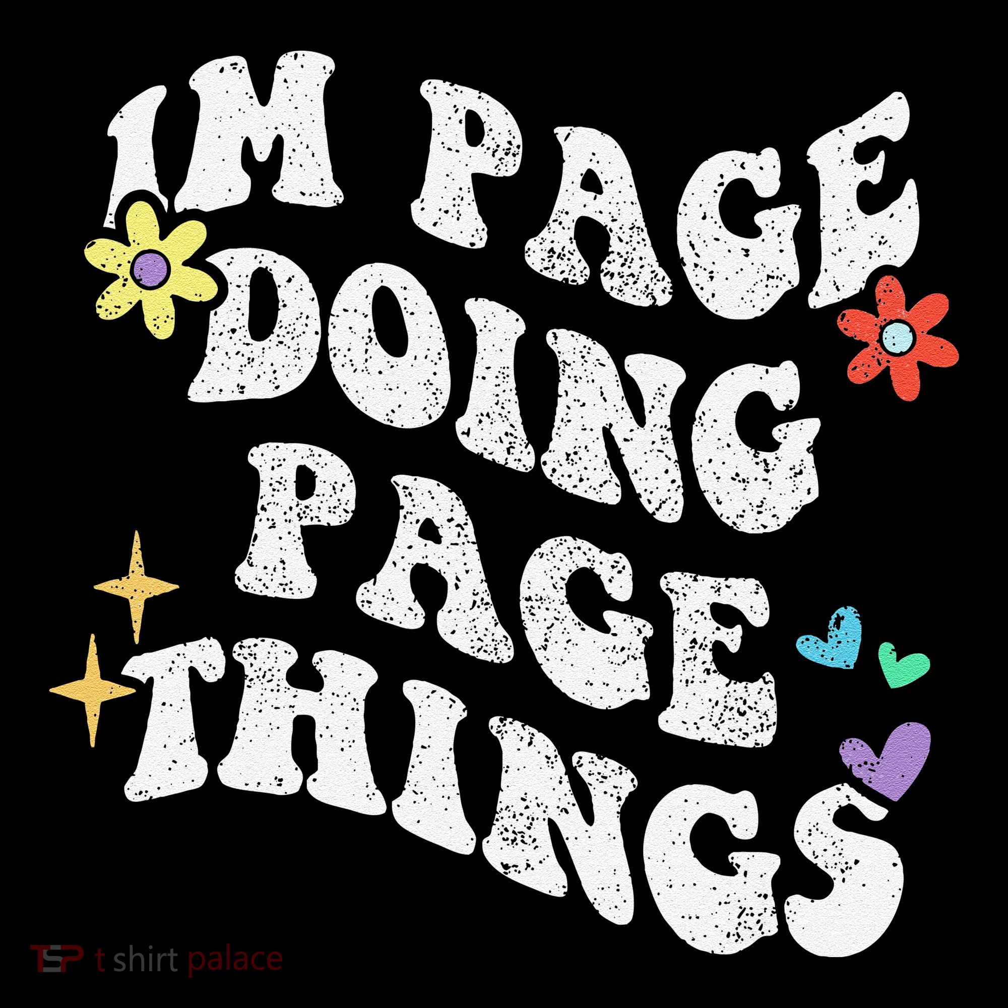 Retro Groovy Im Page Doing Page Things Funny MotherS Day Coffee Mug