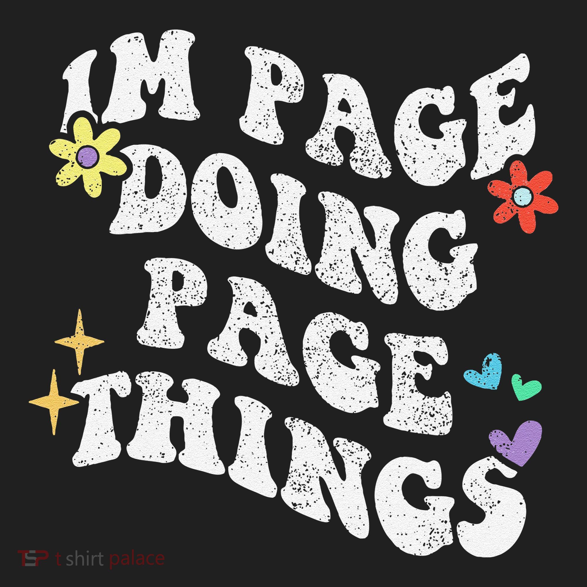 Retro Groovy Im Page Doing Page Things Funny MotherS Day Beanie