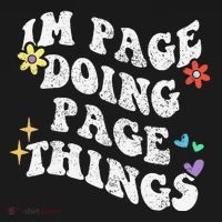 Retro Groovy Im Page Doing Page Things Funny MotherS Day Women's Hoodie thumb 2