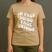 Retro Groovy Im Page Doing Page Things Funny MotherS Day T-Shirt thumb 4