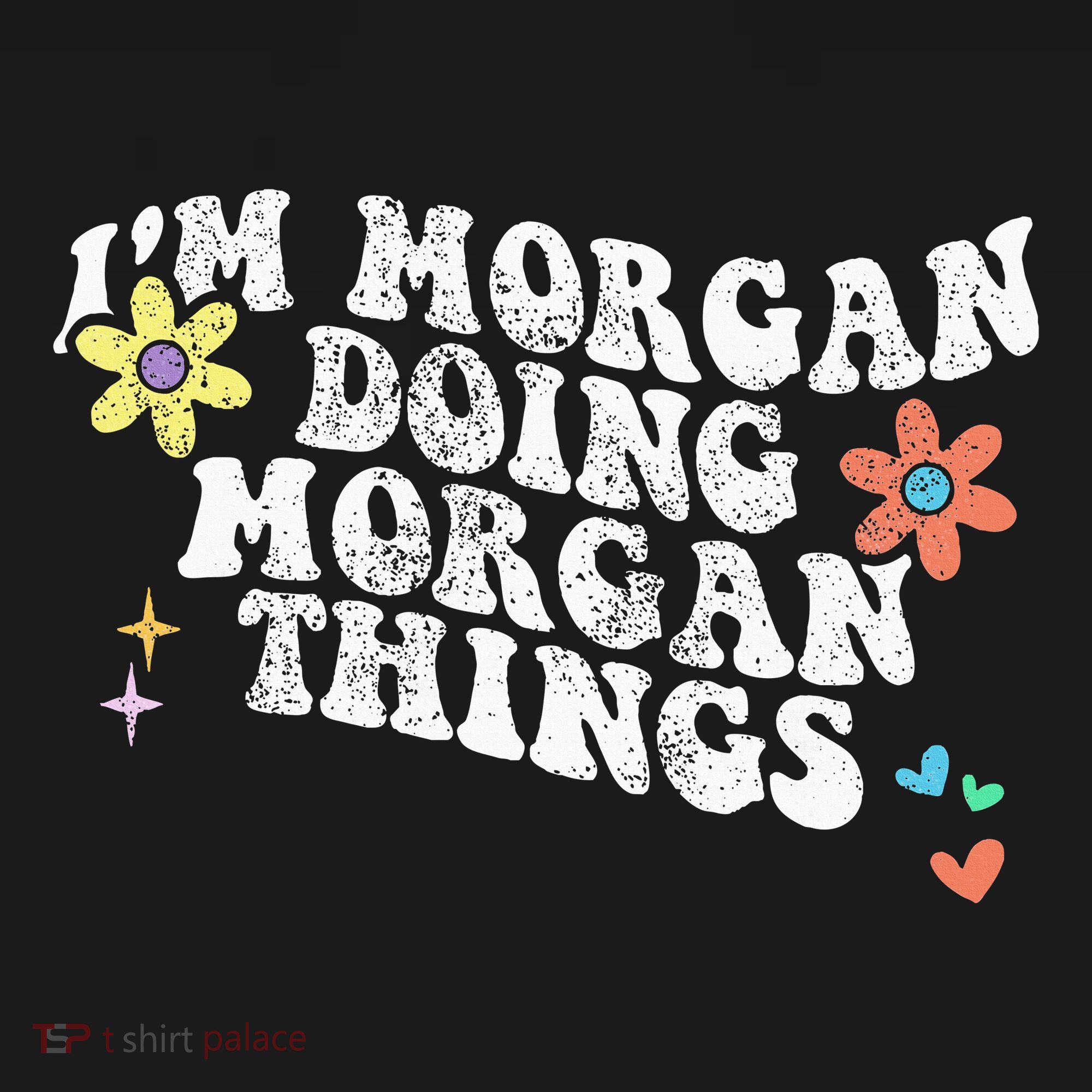 Retro Groovy Im Morgan Doing Morgan Things Funny Mothers Day Long Sleeve Shirt