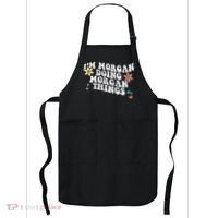 Retro Groovy Im Morgan Doing Morgan Things Funny Mothers Day Apron thumb 0