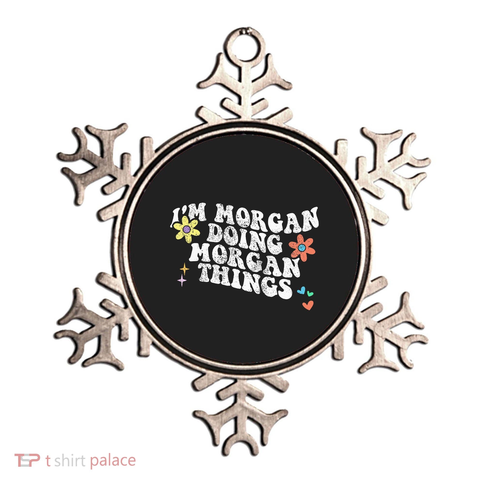 Retro Groovy Im Morgan Doing Morgan Things Funny Mothers Day Ornament