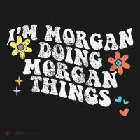 Retro Groovy Im Morgan Doing Morgan Things Funny Mothers Day Women's Tank Top thumb 5