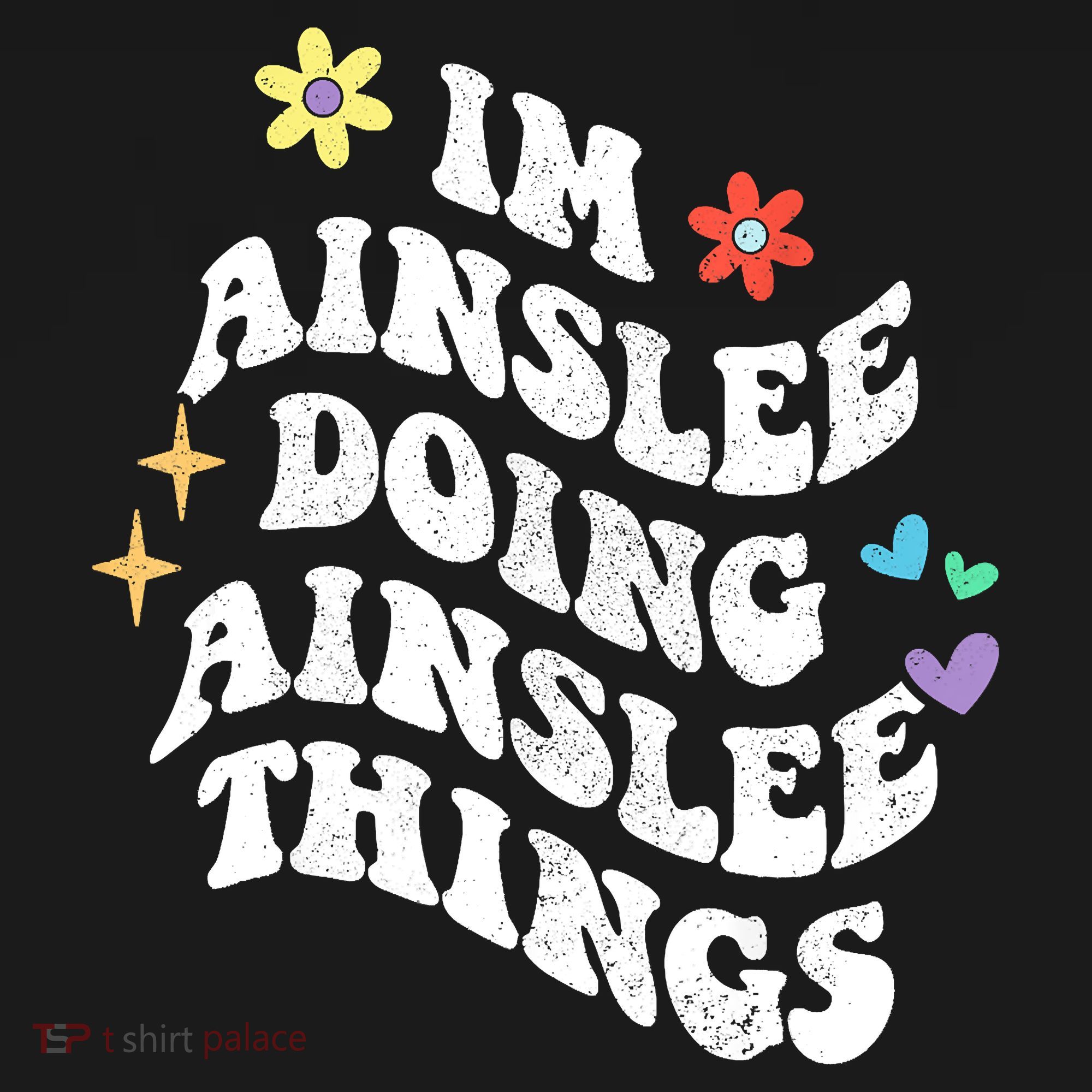 Retro Groovy Im Ainslee Doing Ainslee Things Funny MotherS Backpack