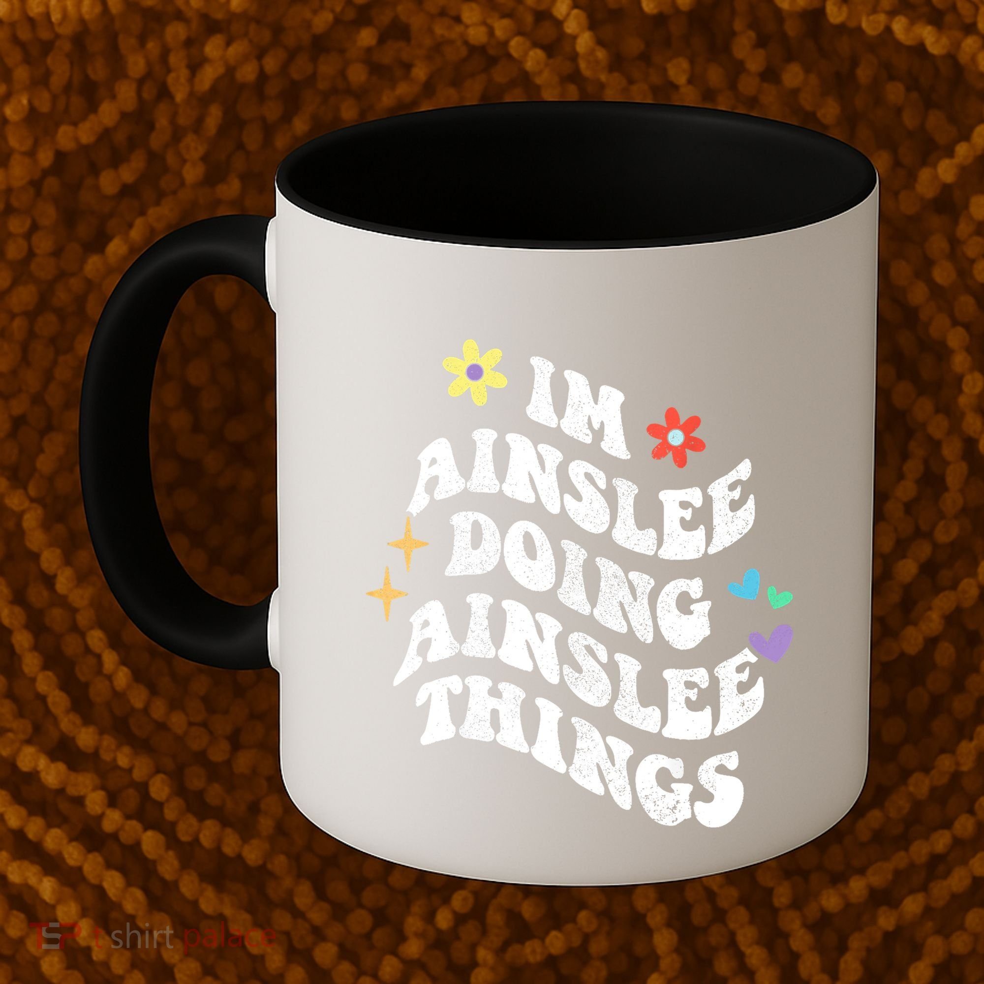 Retro Groovy Im Ainslee Doing Ainslee Things Funny MotherS Coffee Mug