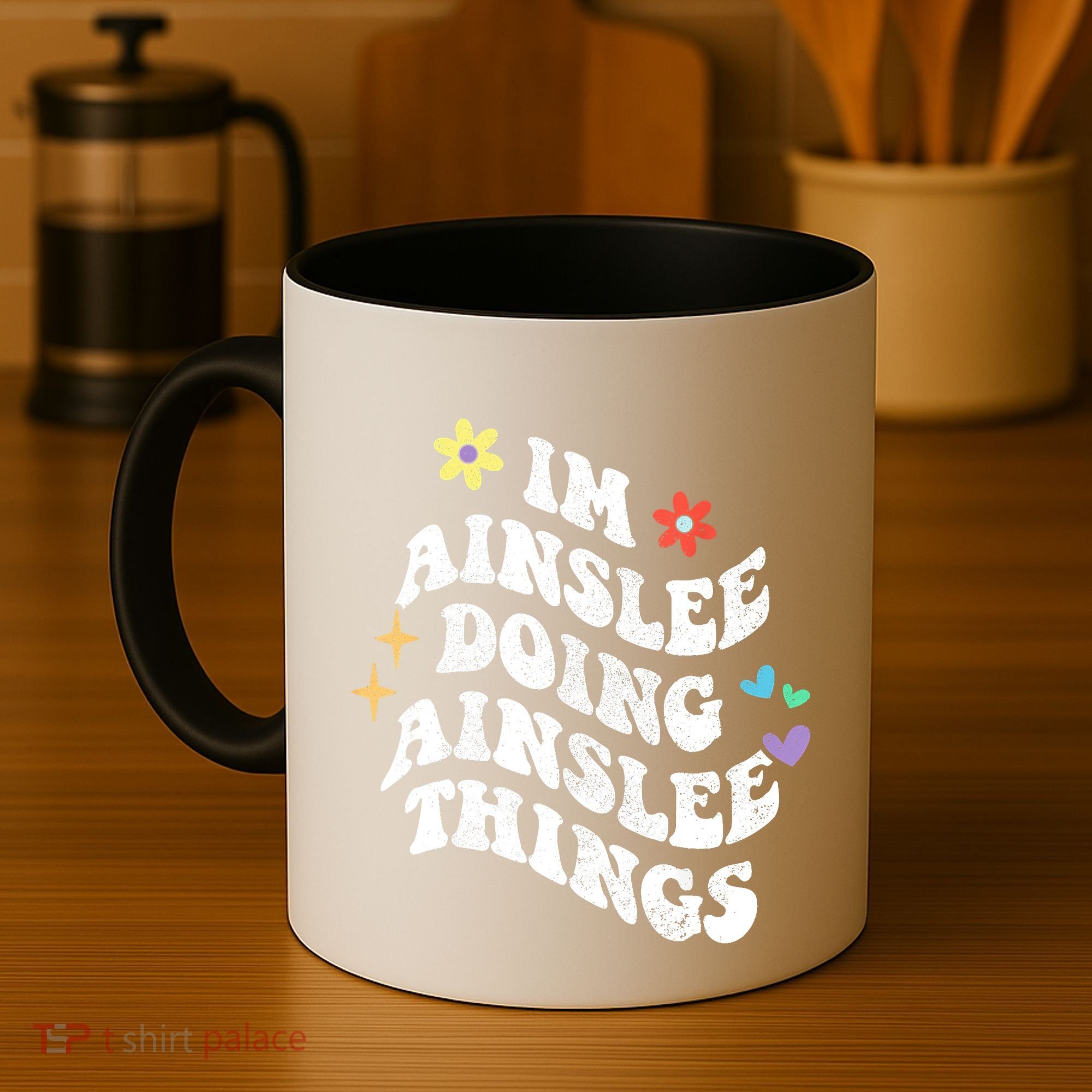 Retro Groovy Im Ainslee Doing Ainslee Things Funny MotherS Coffee Mug