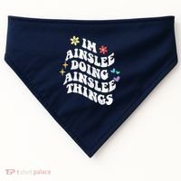 Retro Groovy Im Ainslee Doing Ainslee Things Funny MotherS USA-Made Doggie Bandana thumb 0