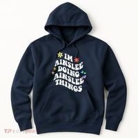 Retro Groovy Im Ainslee Doing Ainslee Things Funny MotherS Hoodie thumb 0
