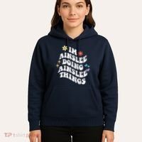 Retro Groovy Im Ainslee Doing Ainslee Things Funny MotherS Hoodie thumb 5