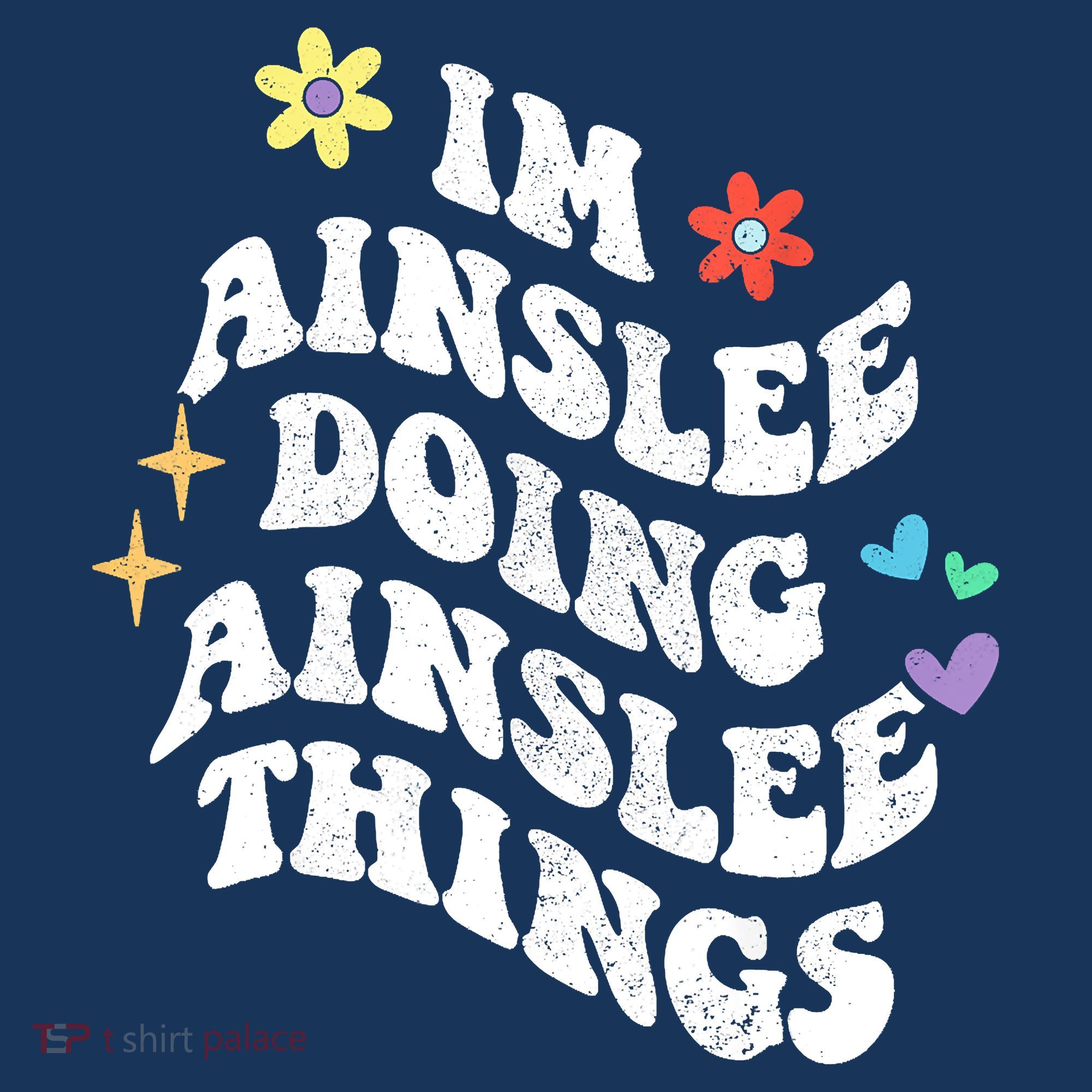 Retro Groovy Im Ainslee Doing Ainslee Things Funny MotherS Mousepad