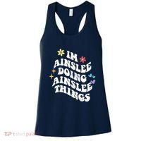 Retro Groovy Im Ainslee Doing Ainslee Things Funny MotherS Women's Tank Top thumb 0