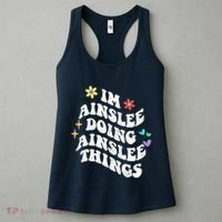 Retro Groovy Im Ainslee Doing Ainslee Things Funny MotherS Women's Tank Top thumb 3