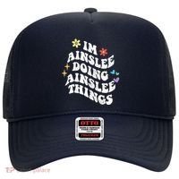 Retro Groovy Im Ainslee Doing Ainslee Things Funny MotherS Hat thumb 0
