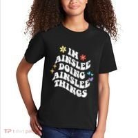 Retro Groovy Im Ainslee Doing Ainslee Things Funny MotherS Kids T-Shirt thumb 2