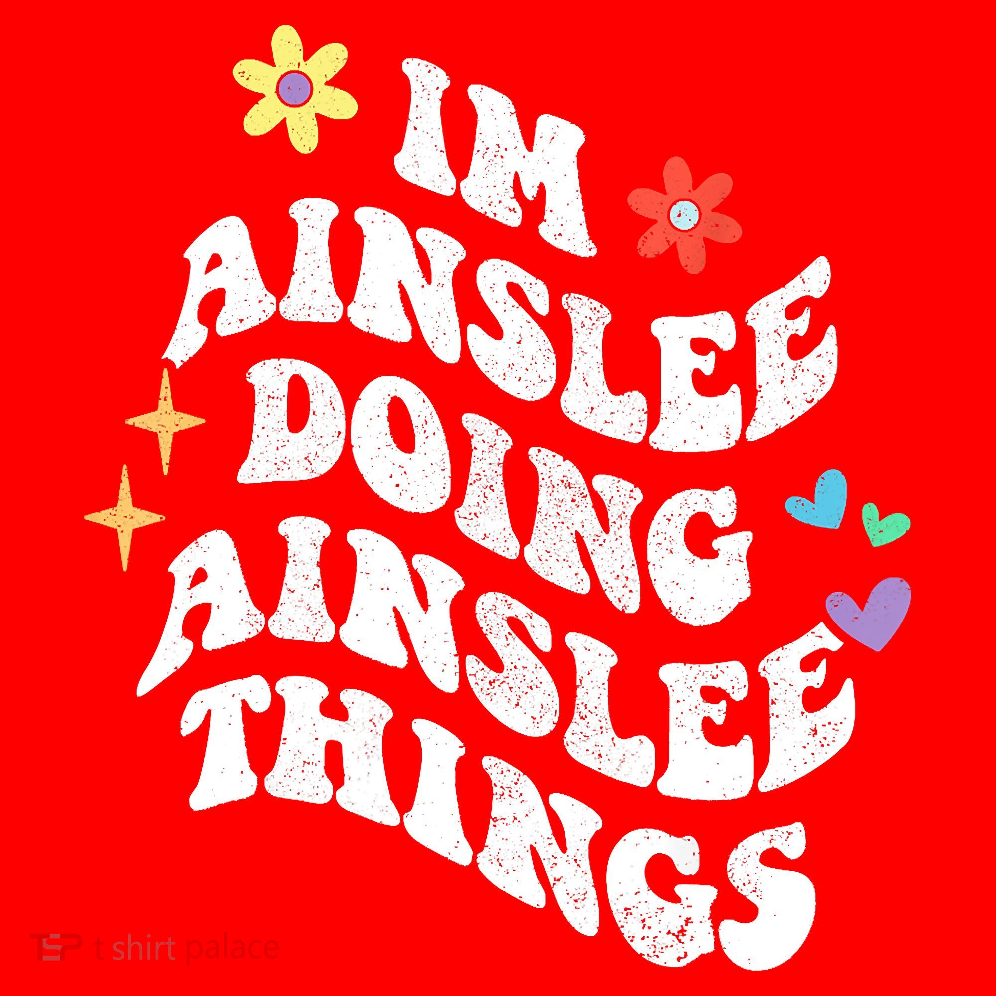 Retro Groovy Im Ainslee Doing Ainslee Things Funny MotherS Santa Hat