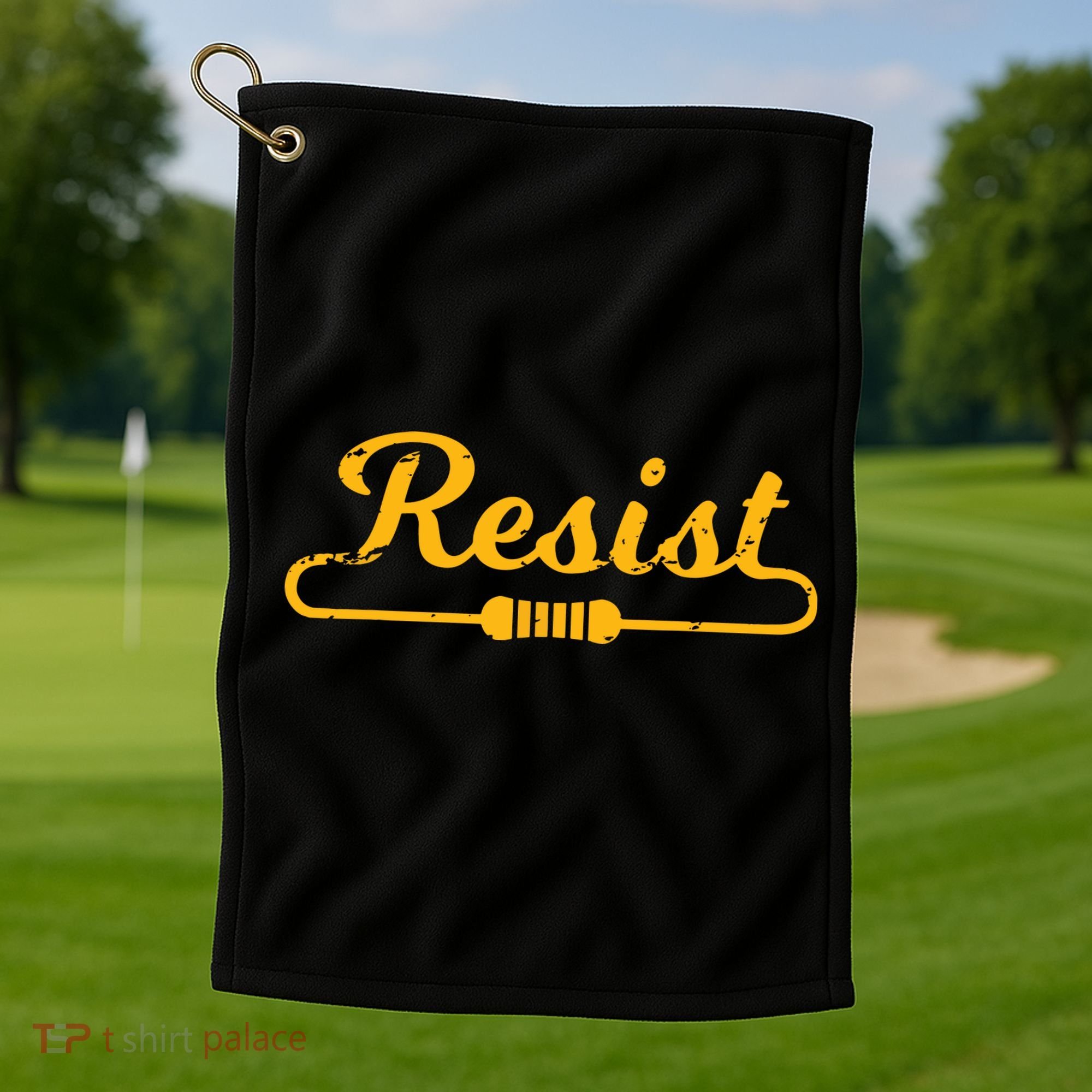 Resist Gift Idea For Electrical Engineers Golf Towel
