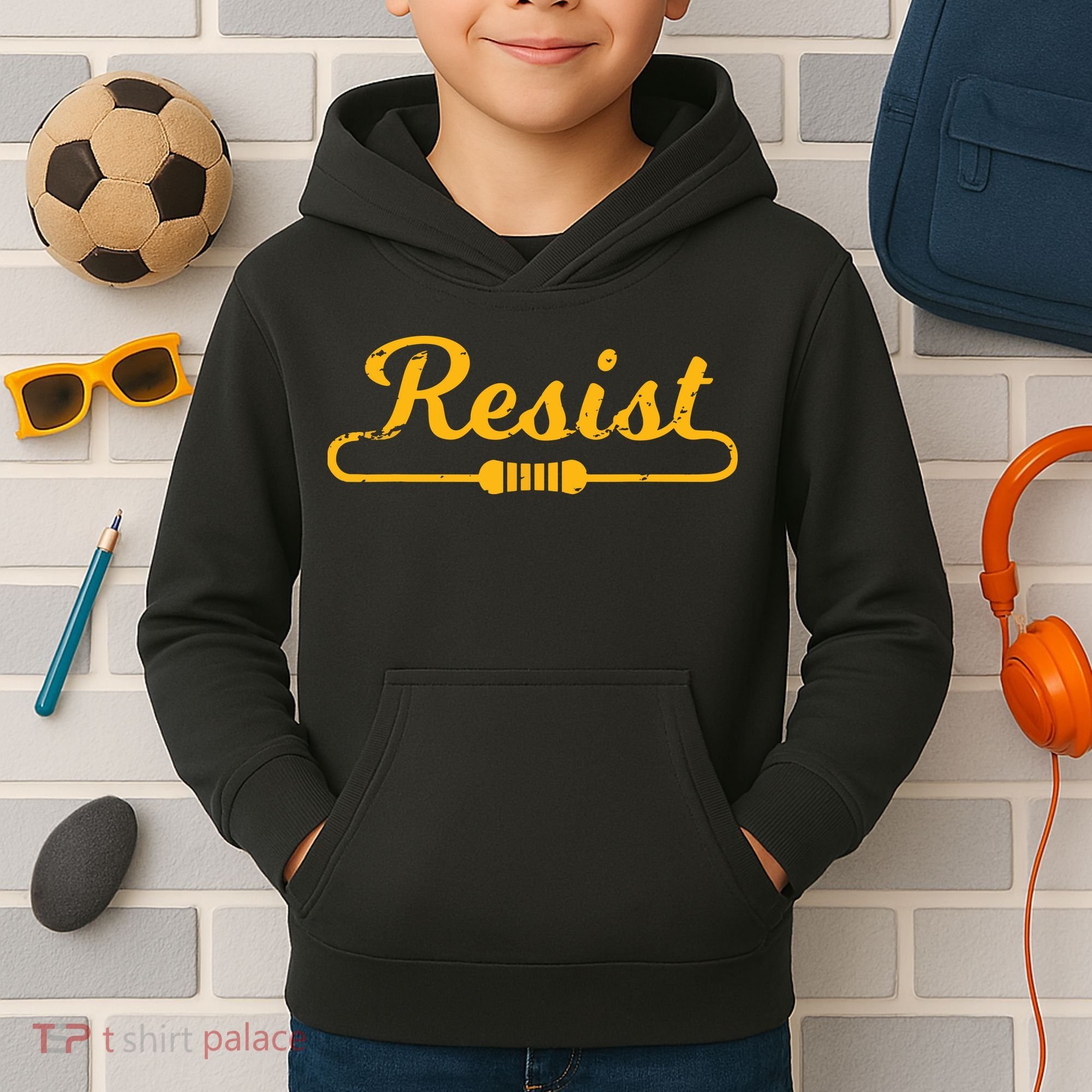 Resist Gift Idea For Electrical Engineers Kids Hoodie