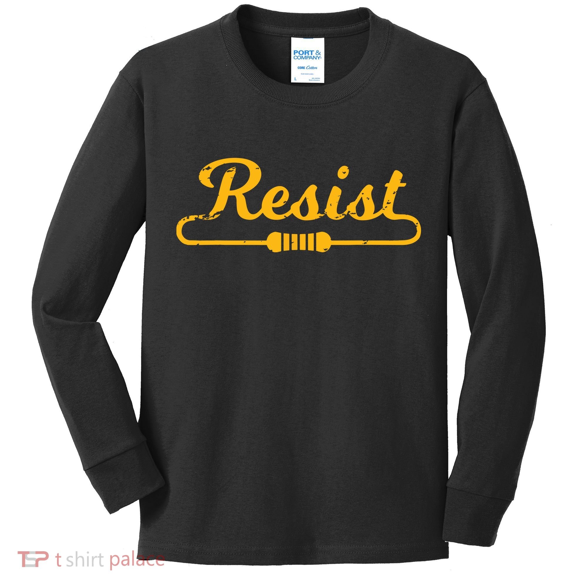 Resist Gift Idea For Electrical Engineers Kids Long Sleeve Shirt