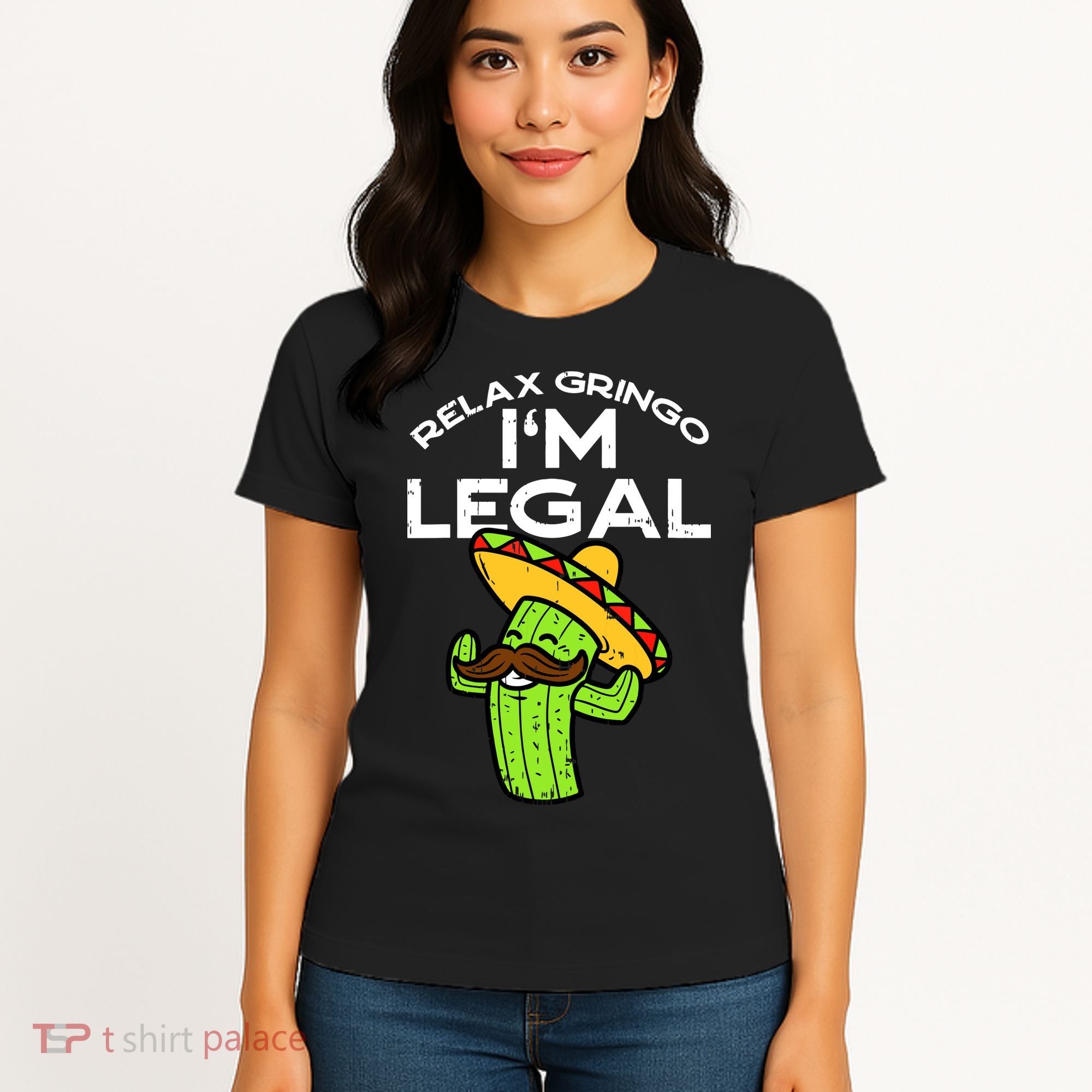 Relax Gringo Im Legal Funny Cinco De Mayo Mexican Immigrant Women's T-Shirt
