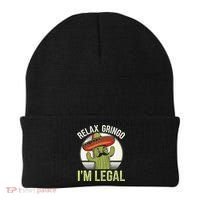 Relax Gringo Im Legal Funny Cinco De Mayo Mexican Immigrant Beanie thumb 0