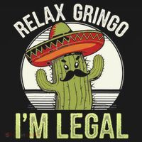 Relax Gringo Im Legal Funny Cinco De Mayo Mexican Immigrant Coaster thumb 2