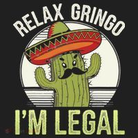 Relax Gringo Im Legal Funny Cinco De Mayo Mexican Immigrant Hat thumb 2
