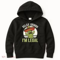 Relax Gringo Im Legal Funny Cinco De Mayo Mexican Immigrant Kids Hoodie thumb 0