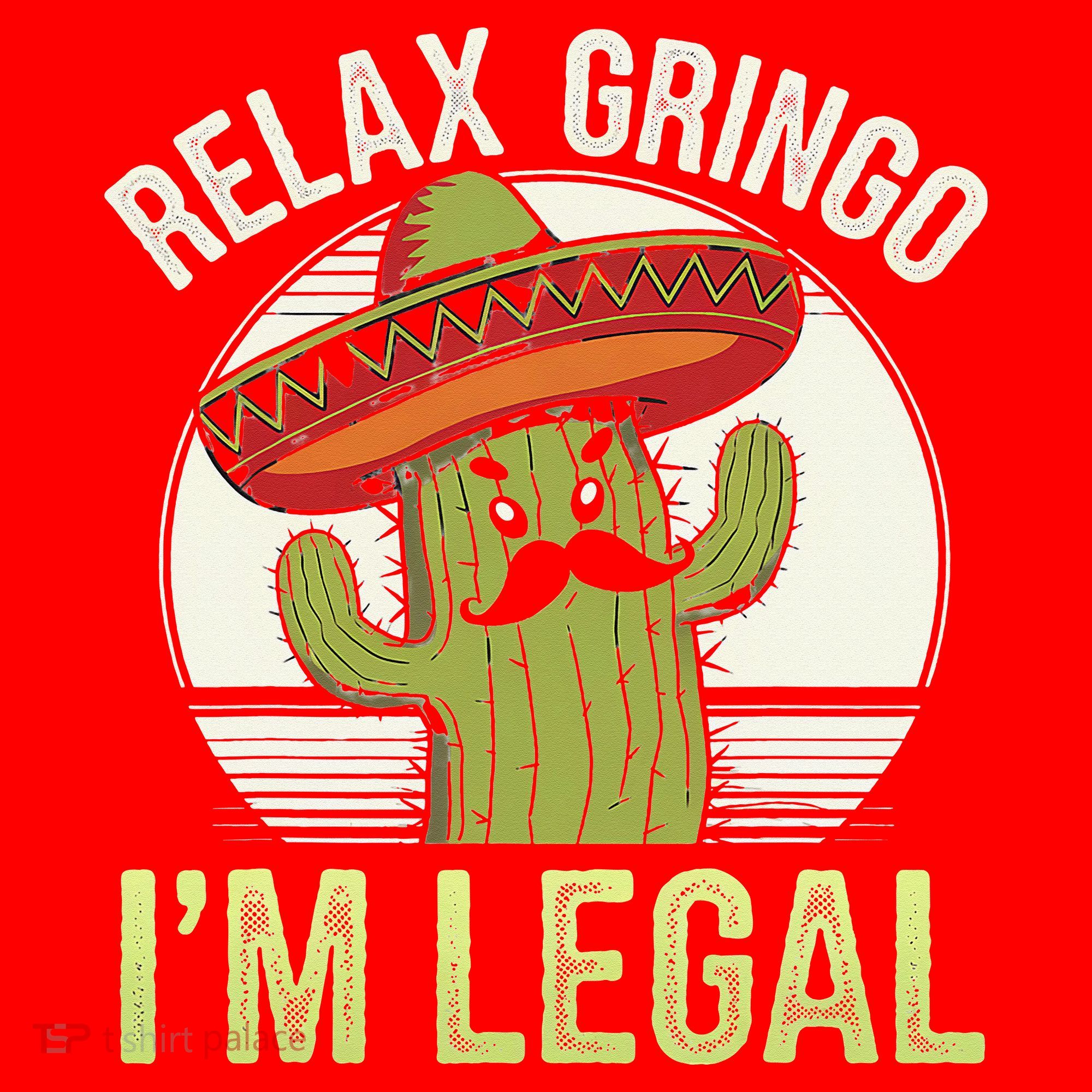 Relax Gringo Im Legal Funny Cinco De Mayo Mexican Immigrant Santa Hat