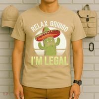 Relax Gringo Im Legal Funny Cinco De Mayo Mexican Immigrant T-Shirt thumb 6