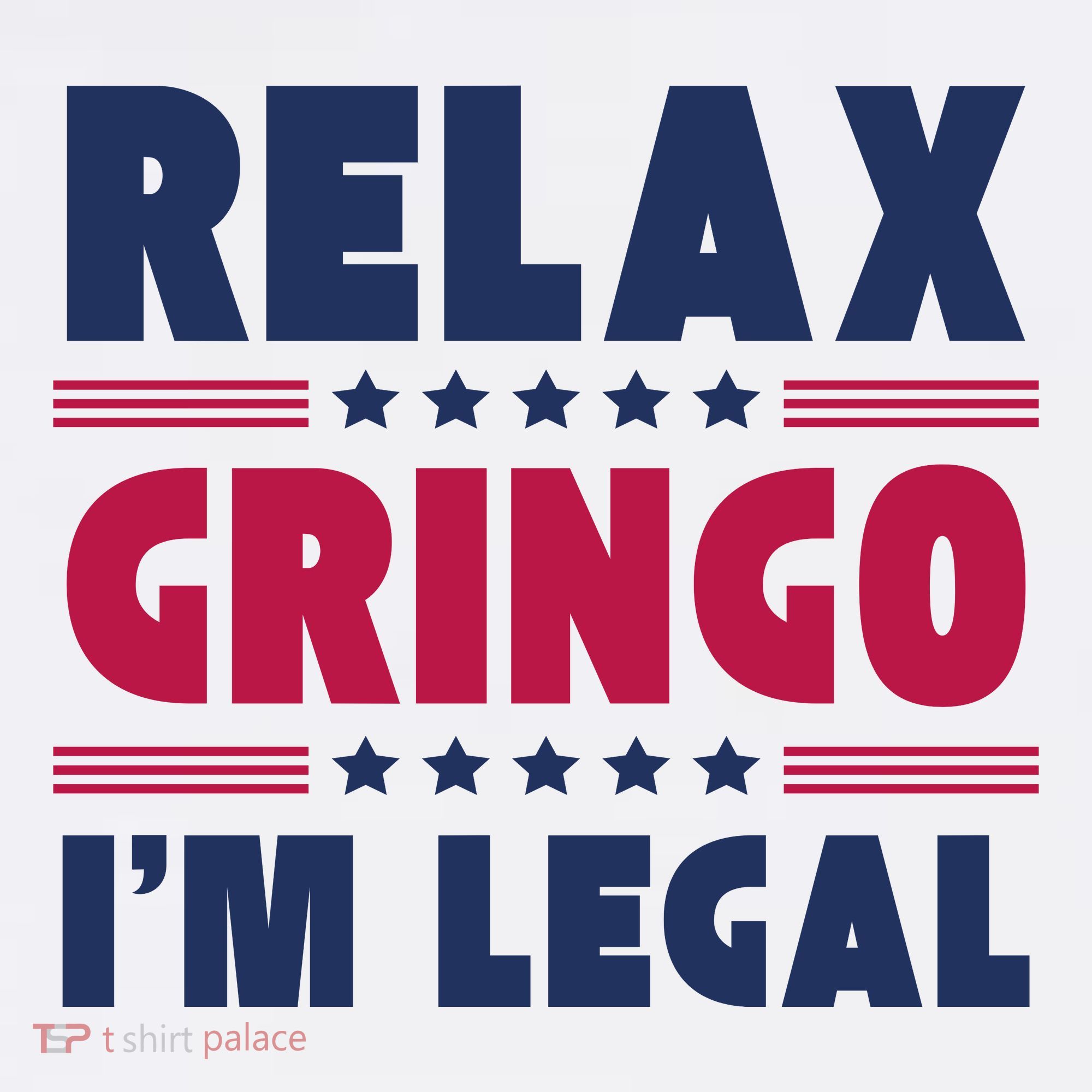 Relax Gringo Im Legal Funny Mexican American Immigration Joke Women's Tank Top