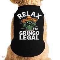 Relax Gringo Im Legal Hilarious Mexican Immigrant Costume Doggie Tank thumb 0