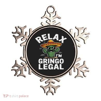 Relax Gringo Im Legal Hilarious Mexican Immigrant Costume Ornament