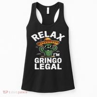 Relax Gringo Im Legal Hilarious Mexican Immigrant Costume Women's Tank Top thumb 0
