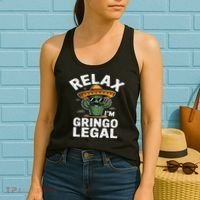 Relax Gringo Im Legal Hilarious Mexican Immigrant Costume Women's Tank Top thumb 2