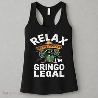 Relax Gringo Im Legal Hilarious Mexican Immigrant Costume Women's Tank Top thumb 3